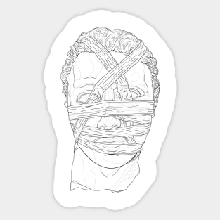 Head of St. John the Baptist Shaded Sticker